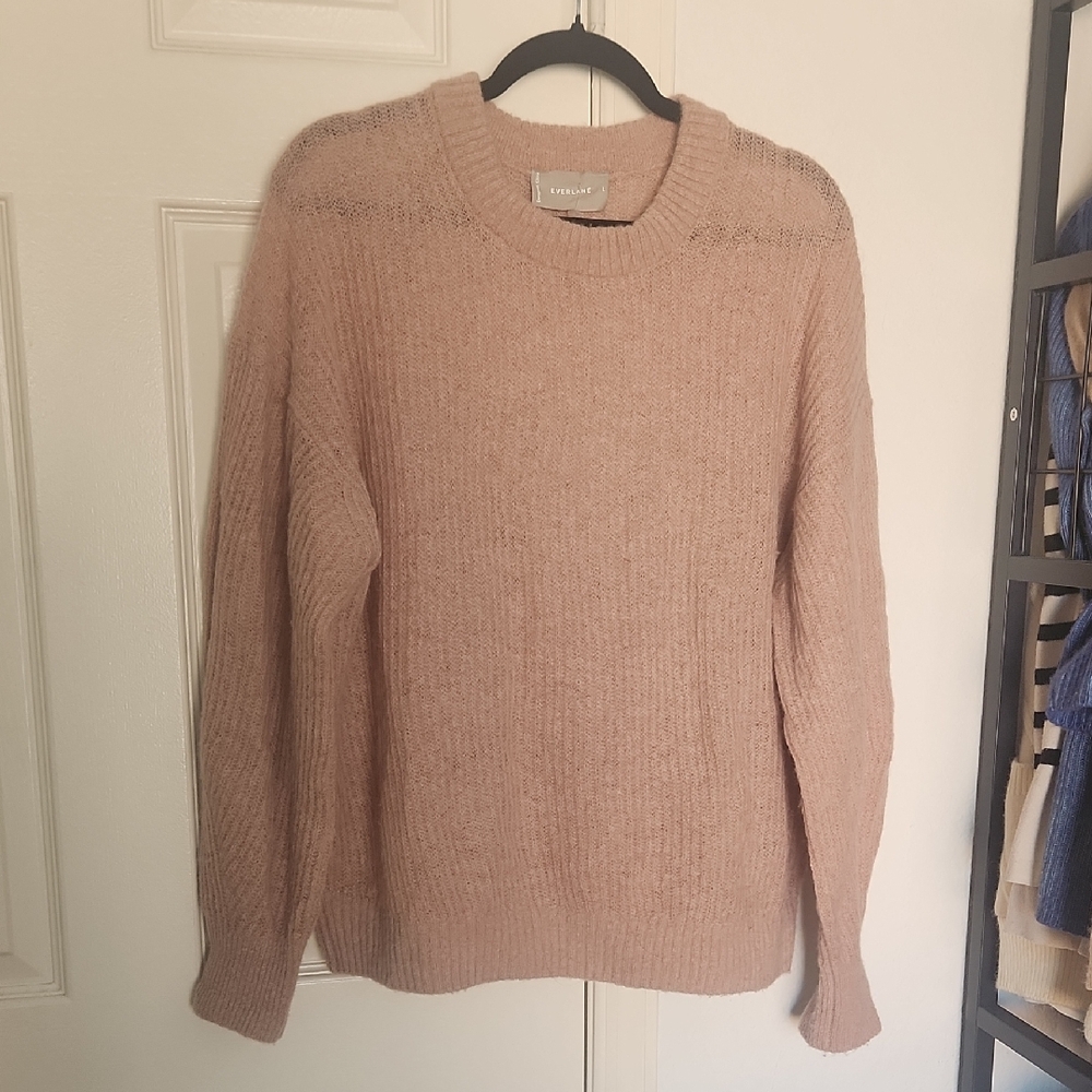 Everlane Pink Alpaca Blend Sweater Large